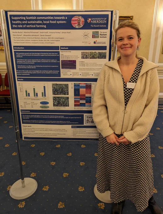 Annika with her poster