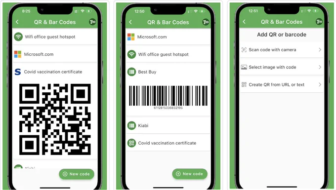 7ID: QR Code Storage And Generator Free App. Plus Barcodes.