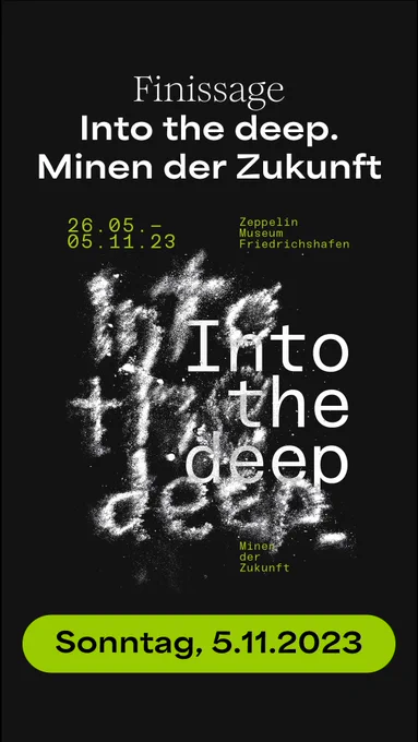 Ein Poster in schwarz-weiß mit weißem Text.
