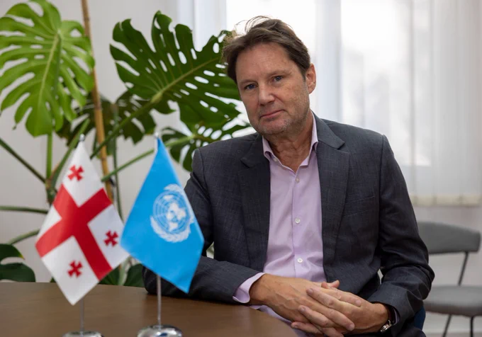A warm welcome to Douglas Webb, who is taking the helm as the UNDP Resident Representative a.i. in Georgia! With an impressive background in global health and environmental sustainability, Douglas brings a wealth of knowledge and expertise to our team. His experience will help us enhance our efforts to support Georgia's journey towards achieving sustainable development for all.
Photo: UNDP/Leli Blagonravova