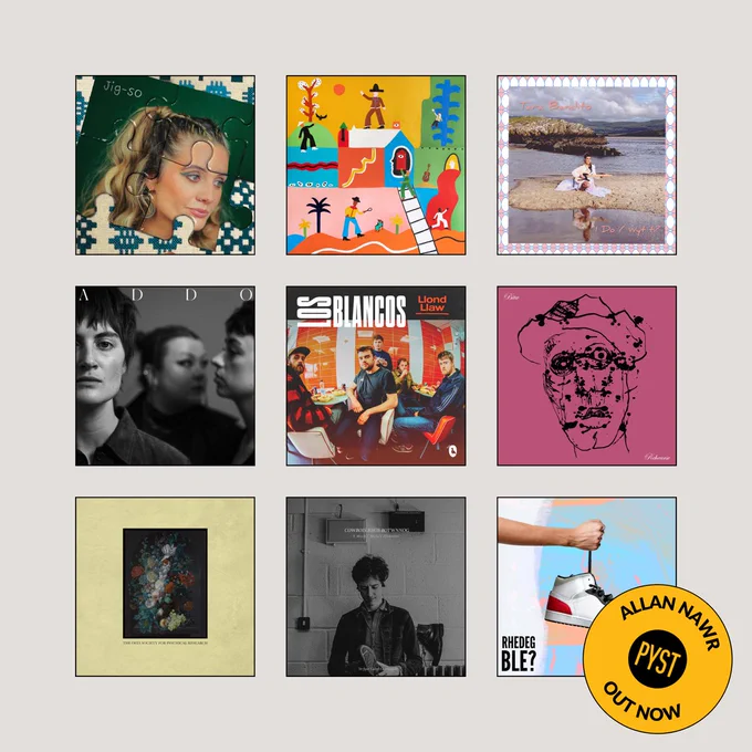 Cover art of all releases distributed by PYST 