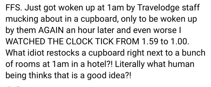 Facebook post saying basically the same text as in the tweet