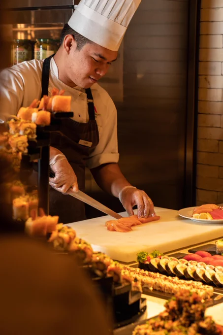 We're always happy 𝗦𝗨𝗦𝗛𝗜 you at the Japanese station 🍣

Enjoy all the Maki, Sashimi, and Nigiri you want at Goji Kitchen Bar today!

Book a table now.
📍 Lobby Level
📞 Call  63455985002 or  639999924099
🌐 gojikitchenbarclark.com

#ClarkMarriottHotel #ExperienceItFIRST
#ClarkMarriottHIGHFIVE #ClarkMarriottHIGHFIVE