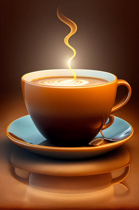 Animated illustrated of cup of coffee