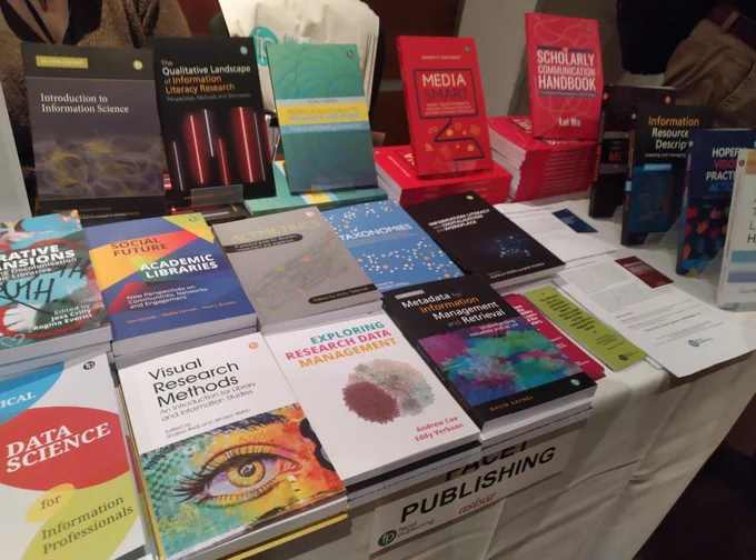 CILIP FAcet book stand with different books on display