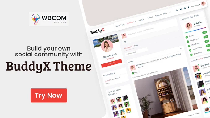 BuddyX free WordPress theme