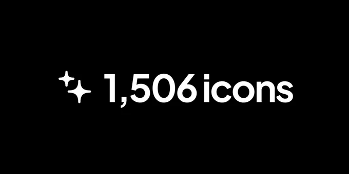 Iconoir 7.0.0 has now 1506 free icons.
