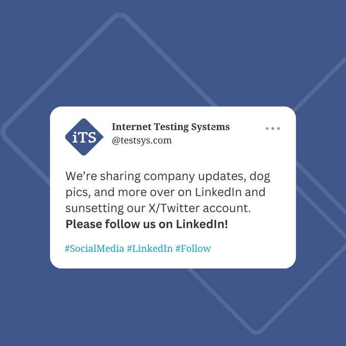 We're sunsetting our X/Twitter account. Please follow us on LinkedIn.