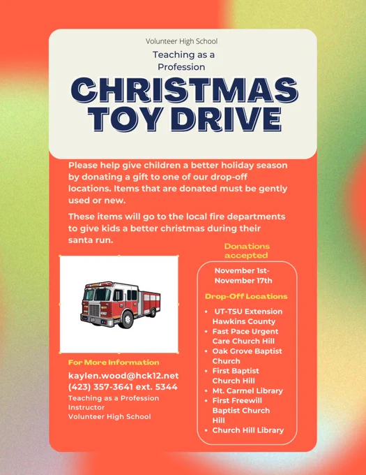Christmas toy drive