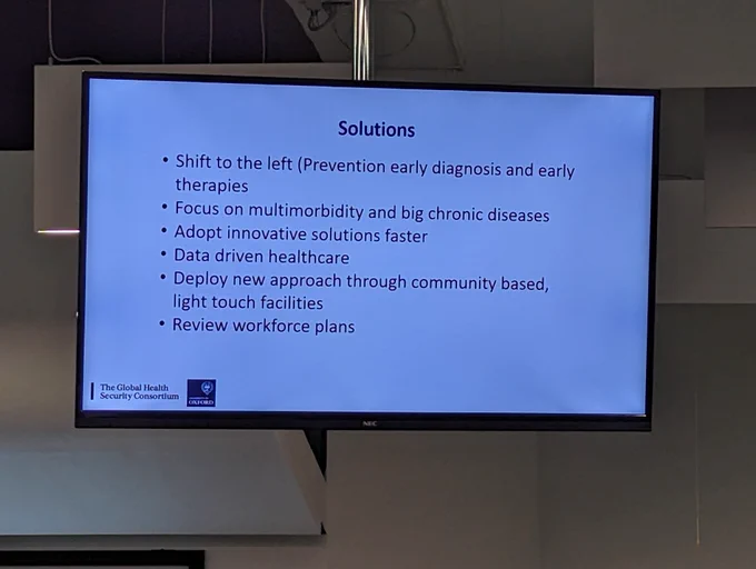 Prof. Sir John Bell 'solutions' slides.