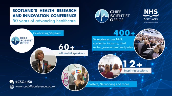 Thank you for coming to Scotland's Health Research and Innovation Conference - 400  attendee's, 60  speakers, 12  inspiring sessions.