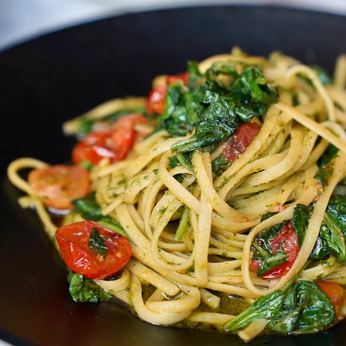 vegan pesto pasta