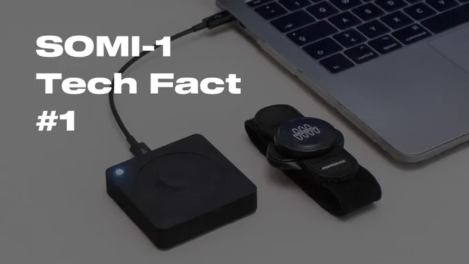 SOMI-1 motion sensor wearables and receiver hub connected to Ableton Live.