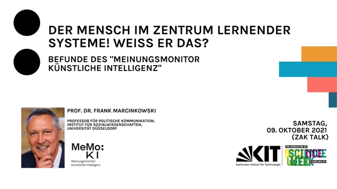 Science Week, KIT. Der Mensch im Zentrum Lernender Systeme