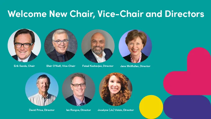 Photos of the new Chair, Vice-Chair and Directors 