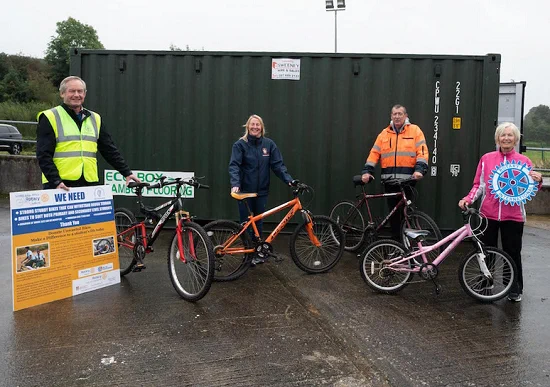 Rotary Club Letterkenny encourages the upcycling of old bicycles in conjunction with Donegal County Council and Bryson Recycling.
