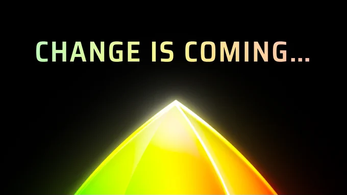 Text: Change is coming, icon teaser image