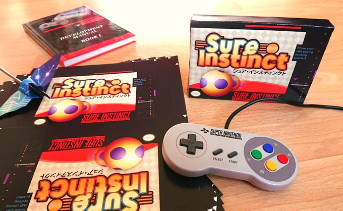 SNES game Sure Instinct packaging