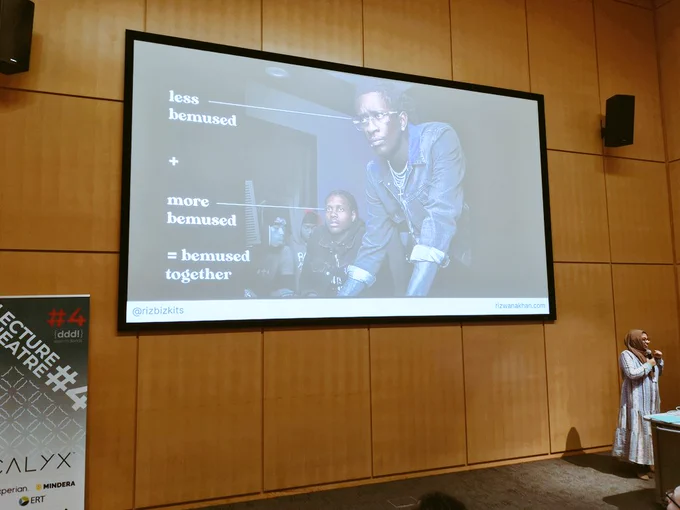 Senior and junior developer looking confused at a screen. Senior labelled 'less bemused' junior labelled 'more bemused'. Both = 'bemused together'