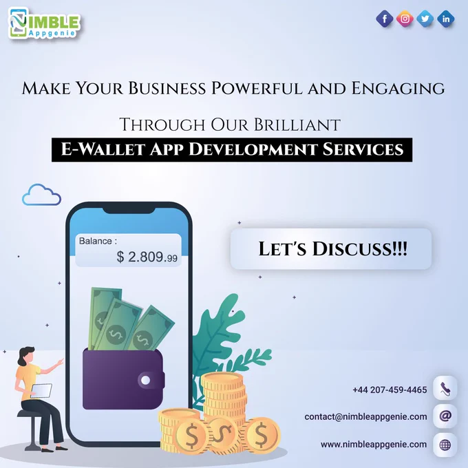 Nimble AppGenie offer simplified E-Wallet app development services to meet all business needs. Scale your team, hire mobile app developers for full - part – hourly contracts. Surely, they will convert it into a cost-effective solution for you.



#appdevelopmentpartner #dedicateddevelopers #appdeveloper #mobileappdevelopment #appdesign #android #ios #app #mobileapp #mobileapps #coding #programming #ewallets #softwaredevelopment #androiddeveloper #business #developer #developers #nimbleappgenie #mobileappdevelopmentcompany #ewalletappdevelopmentservices