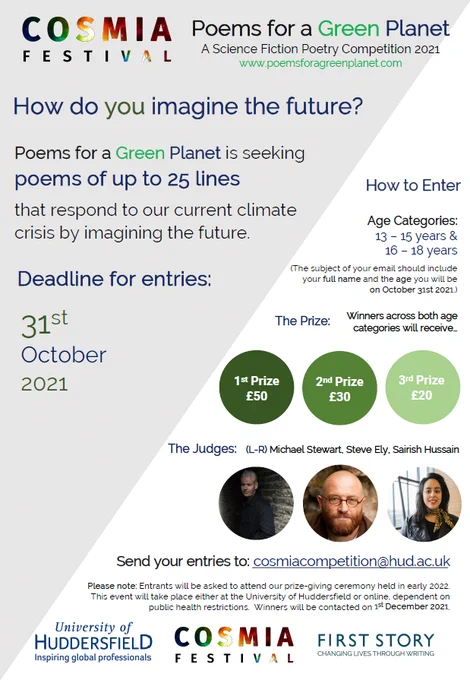 Poems For A Green Planet competition poster