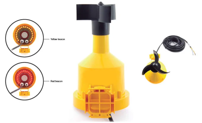 Tower crane anemometer