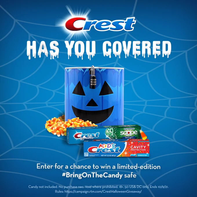 Crest #BringOnTheCandy Safe Giveaway