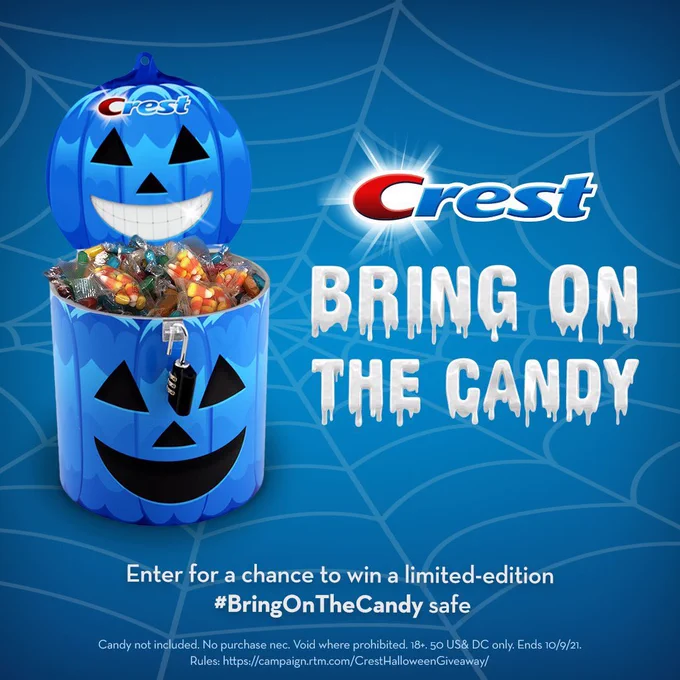 Crest #BringOnTheCandy Safe Giveaway