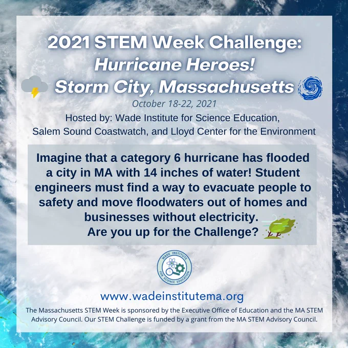 2021 STEM Week Challenge: Hurricane Heroes! Storm City, MA
