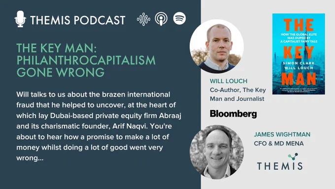A real pleasure speaking to William Louch coauthor of the global best selling book ‘The Key Man’ - The Abraaj Group $780m Private Equity Fraud leaves CEO and Founder Arif Naqvi facing 16 charges of fraud, theft and racketeering by the U.S. Department of Justice in one of the largest investment frauds in recent history. If found guilty he faces 292 years in jail. The ponzi style fraud is made all the more shocking given Naqvis high business profile and investment with the likes of Bill Gates, John Kerry and co. and claims of having outstanding corporate governance at Dubai based Abraaj, in addition to the irony of Abraaj being an ‘ethical ESG investor’, raising money to invest and improve healthcare in some of the worlds poorest countries.
