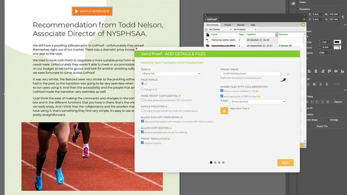GoProof extension for Adobe Creative Cloud