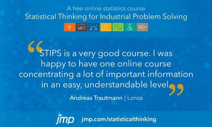 Quote about Statistical Thinking for Industrial Problem Solving, free statistics course