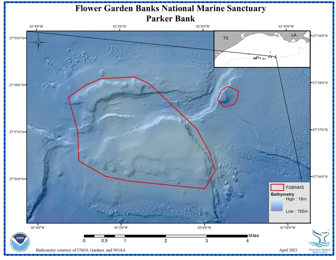 Map of Parker Bank
