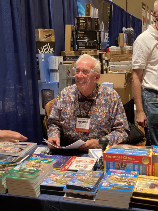 Gordon West a.k.a. Gordo, at the Ham Radio Outlet booth at Pacificon 2021 in San Ramon.