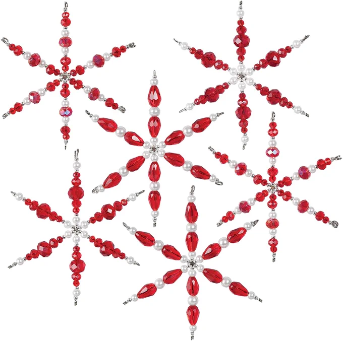 beaded ornaments with Kristan Early https://www.columbusmakesart.com/event/36321-beaded-snowflake-workshop