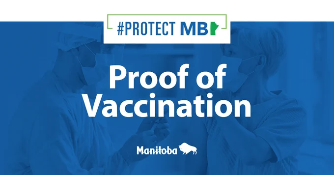 Caption: Proof of vaccination.