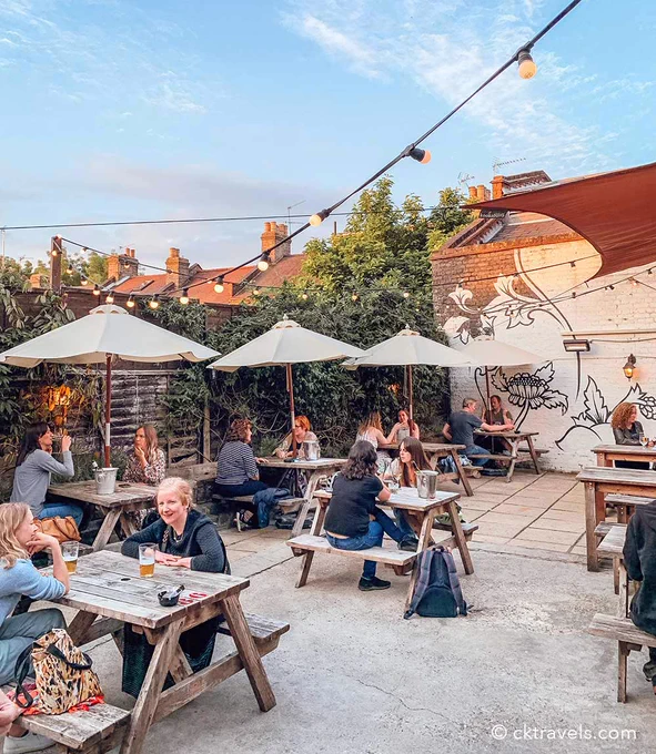The Bell E17 beer garden, Walthamstow