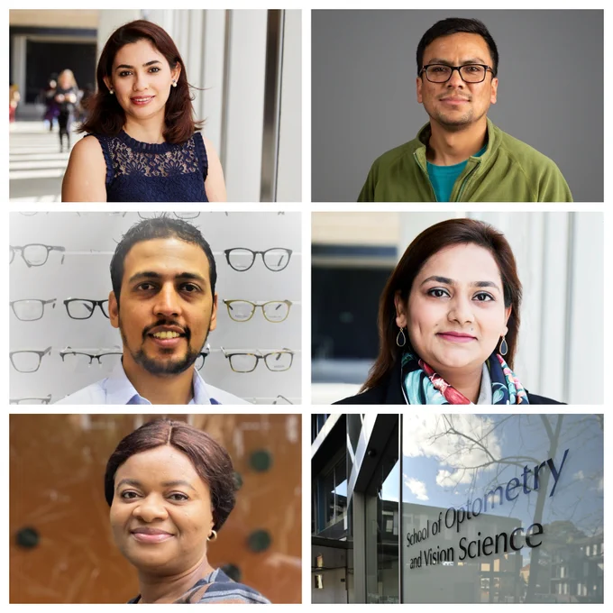 Photos from left to right: Azadeh Tavakkolinasab, Binod Rayamajhee, Rajendra Gyawali, Fatima Iqbal, Ngozi Chidi-Egboka