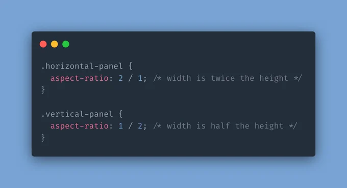 CSS using new aspect-ratio property