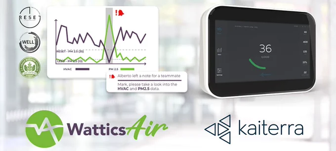 Wattics and Kaiterra bring energy and indoor air quality data together on a single platform for analysis
