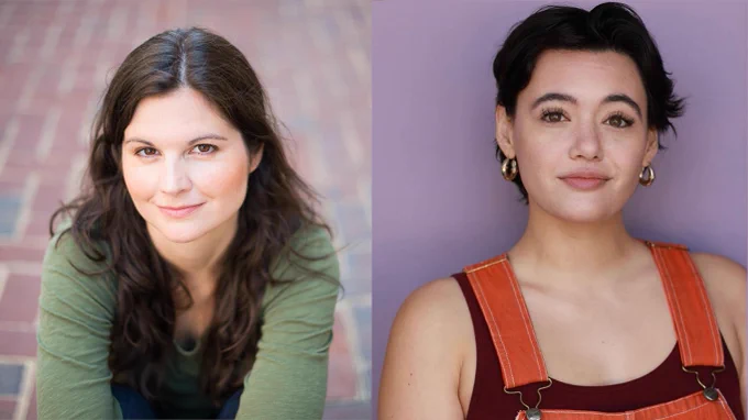 Headshot composite of Lisa Jakub and Rivkah Reyes.