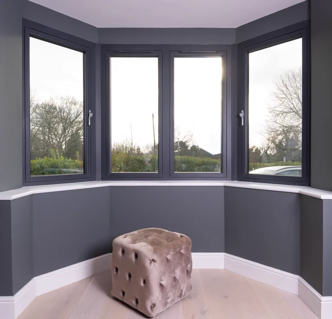 grey window frames
