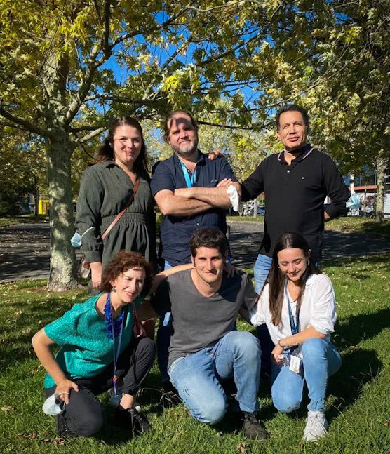UbiCODE members (Clémence Coutelle-Rebut, Jim Sutherland, Manuel Rodriguez, Rosa Barrio, Orhi Barroso Gomila and Maria Gonzalez Santamarta).