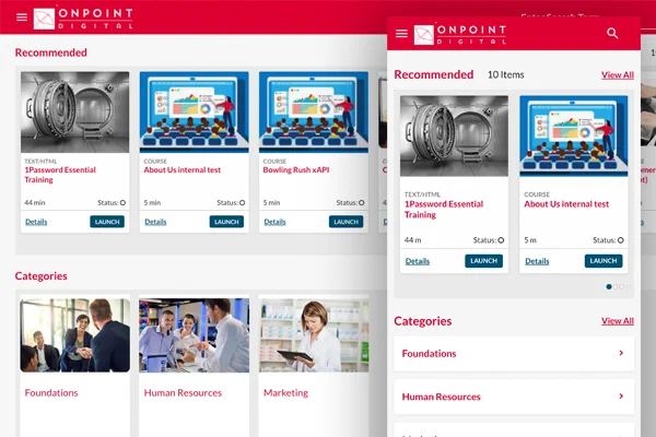 An example of a customized user interface.