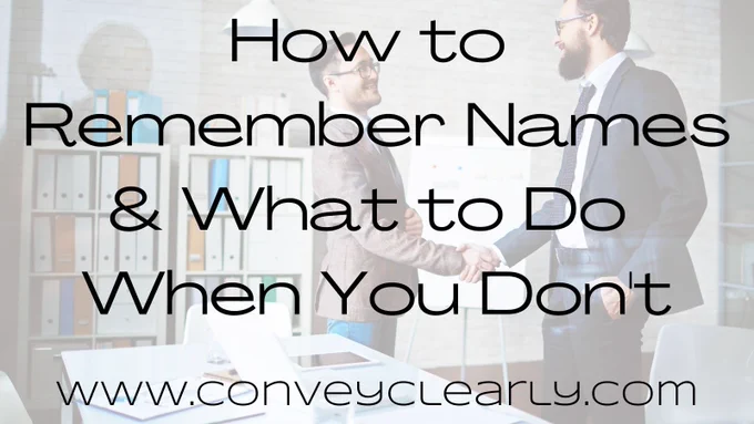 how to remember names