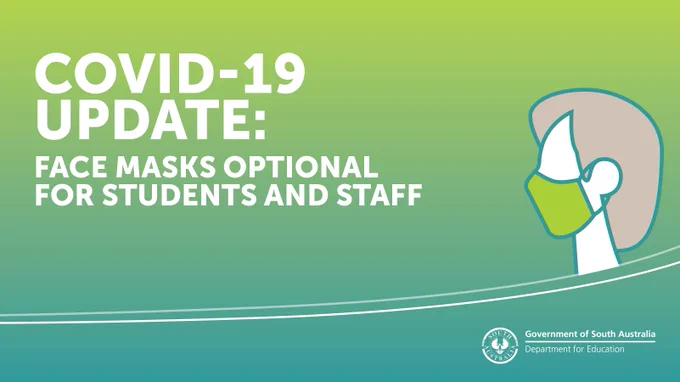 COVID-19 update: Face masks optional for students and staff.