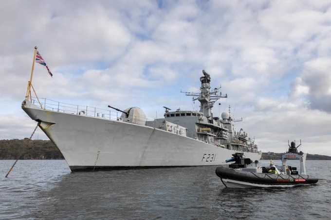 Frigate HMS Argyll has been conducting trials with an autonomous Pacific 24 RIB. 