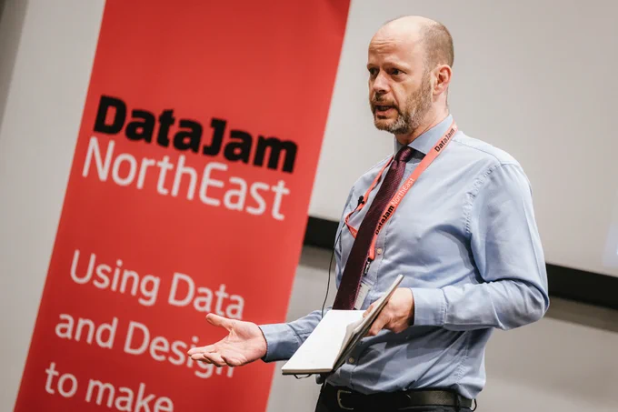 Mayor Jamie Driscoll addresses our Data Vs Climate Change hackers