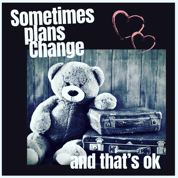 Teddy bear and a suitcase