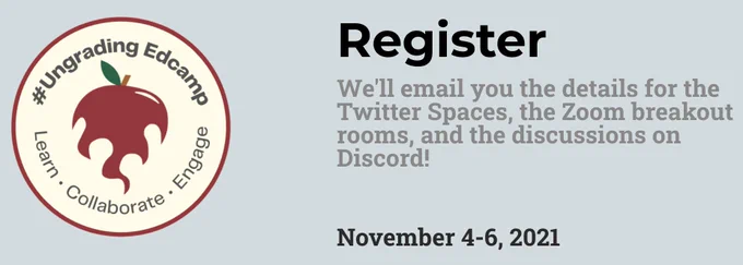 screenshot of ungrading registration site